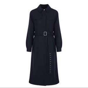 maje wool trench coat